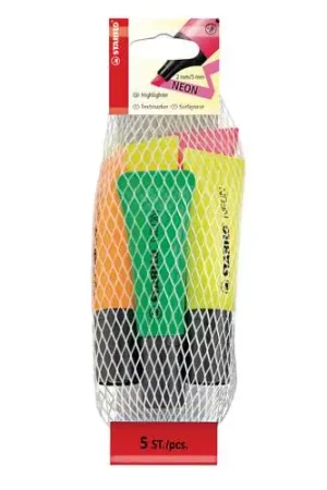 Super Prix Set 5 surligneurs Stabilo Neon