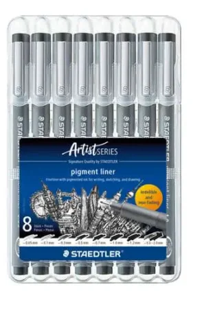 Etuis de 8 feutres Pigment Liner Staedtler Offre Exclusive