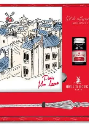 Vente Directe Set calligraphie Moulin Rouge Jacques Herbin Clairefontaine