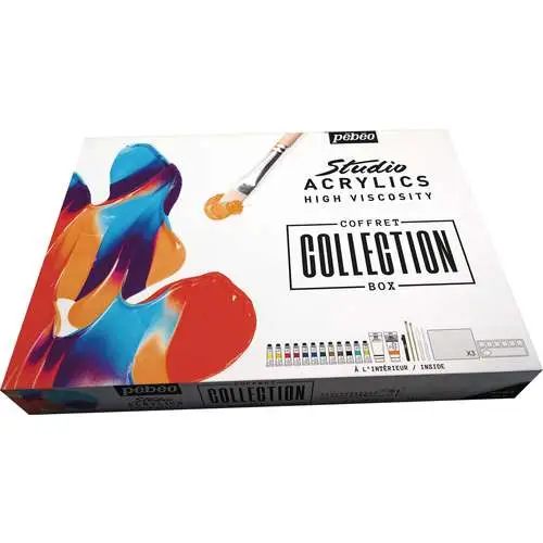 Offre Limitée Coffret Collection Studio Acrylics de Pébéo