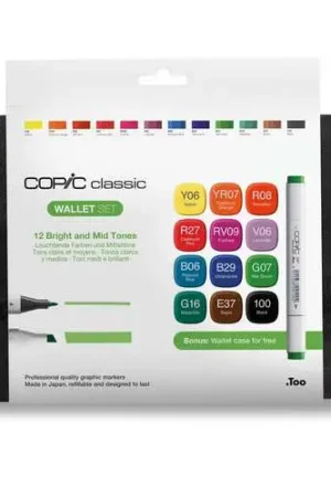 Trousse de 12 marqueurs Sketch Copic Top Vente