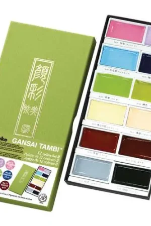 Meilleure Vente Coffret de 12 couleurs Gansai Kuretake