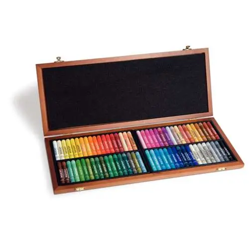 Coffret en bois de pastels à l'huile Jaxon Vente Flash