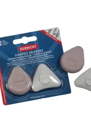 Lot de 2 gommes ergonomiques Derwent Affaire À Saisir