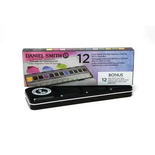 Coffret métal de 12 demi-godets Inspiration Daniel Smith Commander Maintenant