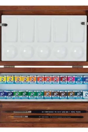 Coffret bois aquarelle Van Gogh de Royal Talens Vente Directe