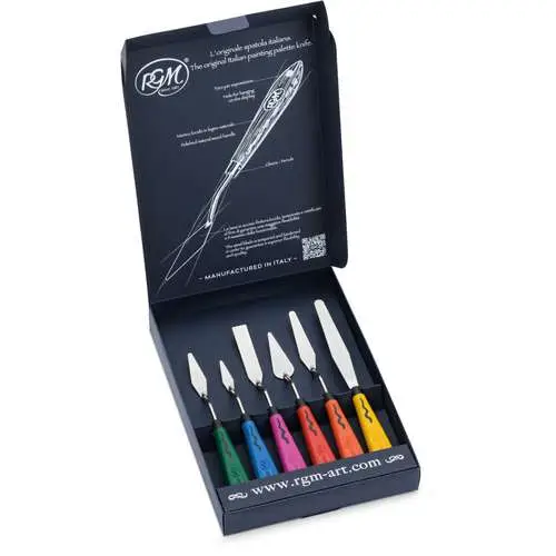 Set de 6 couteaux à peindre série Plus Line RGM Commande En Gros