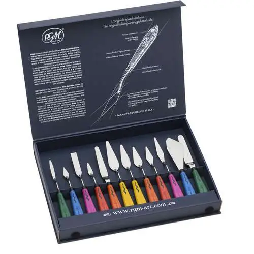 Set de 12 couteaux à peindre série Plus Line RGM Seulement Aujourd'hui