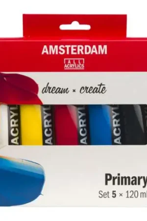 Coffret acrylique Amsterdam 5 tubes Royal Talens Nouvelle Collection