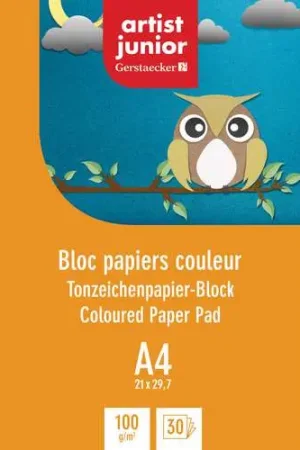 Bloc Papier Couleurs de 30 feuilles Artist Junior Offre Du Jour