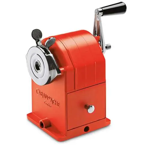 Taille-crayon mécanique rétro rouge Caran d'Ache Dernier Modèle