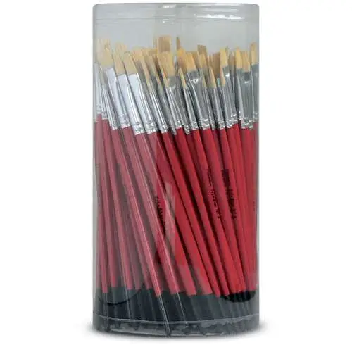 Jusqu'à Épuisement Des Stocks Pot de 144 pinceaux soir porc pures blanches assortis