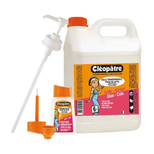 Meilleure Vente School pack colle transparente Cléopâtre
