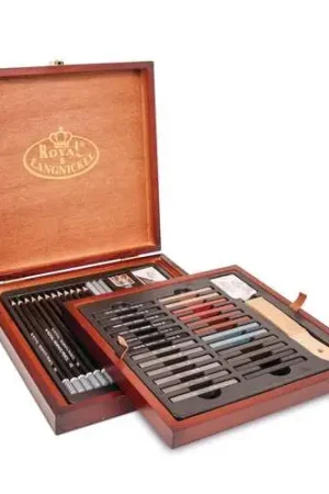Coffret bois esquisse 1600 Royal Langnickel Prix Promo