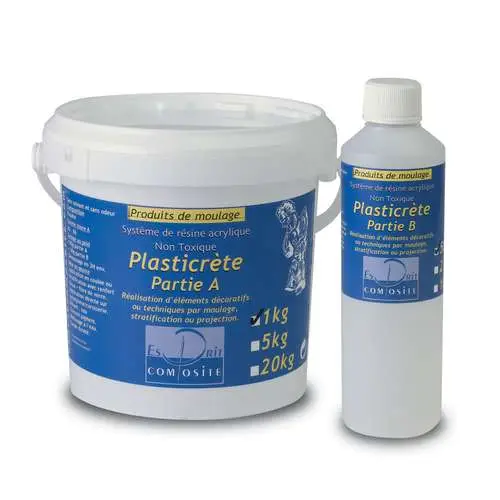 Achat Immédiat Résine acrylique plasticrète (non toxique)