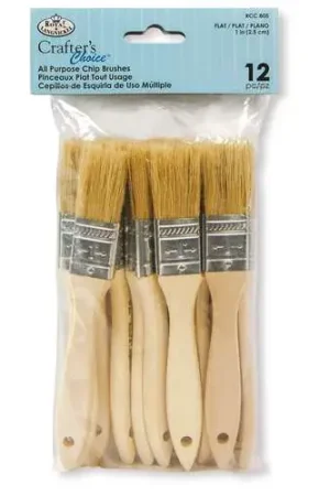 Lot de 12 pinceaux plats Royal Langnickel Prix Cassé