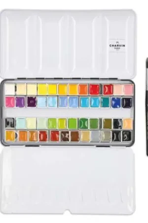 Coffret peinture aquarelle 48 1/2 godets Charvin Expédié Aujourd'hui