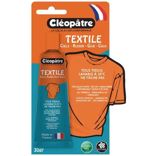 Colle pour Textile sans solvant Cléopâtre Prix Réduit
