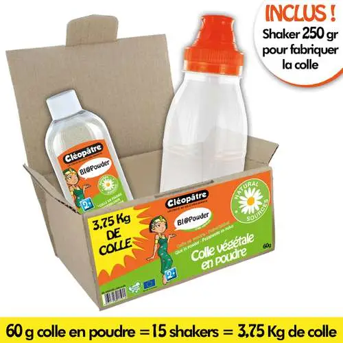 Bi@powder colle poudre et shaker Cléopatre Petit Prix
