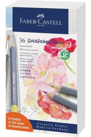 Solde Coffret de 36 crayons aquarellables Goldfaber Faber-Castell