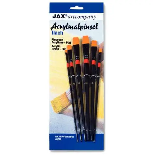 Lot de 6 brosses chinoises en fibres synthétiques Haute Qualité