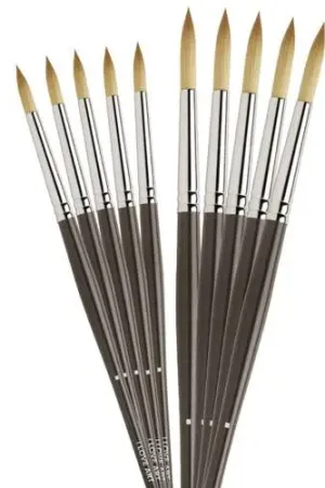 Jusqu'à Épuisement Des Stocks Set de 10 pinceaux acrylique pointe ronde I Love Art