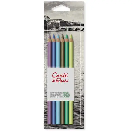 Set Paysage de 6 crayons pastels Conté à Paris Livraison Express