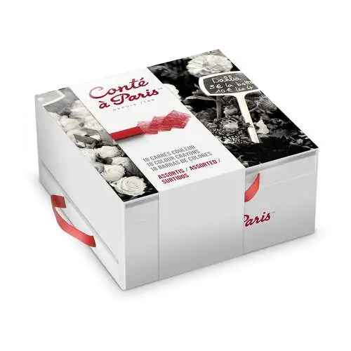 Offre Spéciale Coffret de 18 carrés couleurs conté