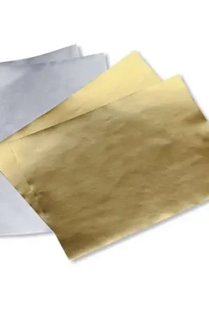 Prix Choc Pochette de 15 feuilles papier métallisé or/argent O'Color