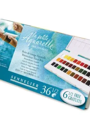 Produit De Marque Coffret de 36 1/2 godets La Petite Aquarelle Sennelier