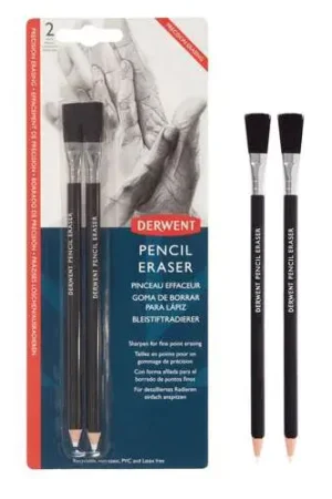 Offre Du Jour Lot de 2 crayons pinceau gomme Derwent