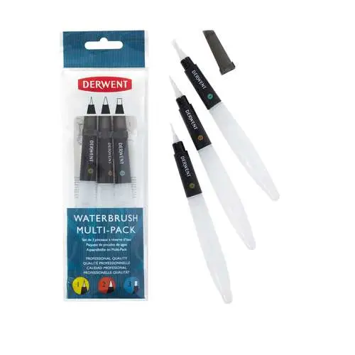 Vente Directe Set de 3 pinceaux à réservoir DERWENT