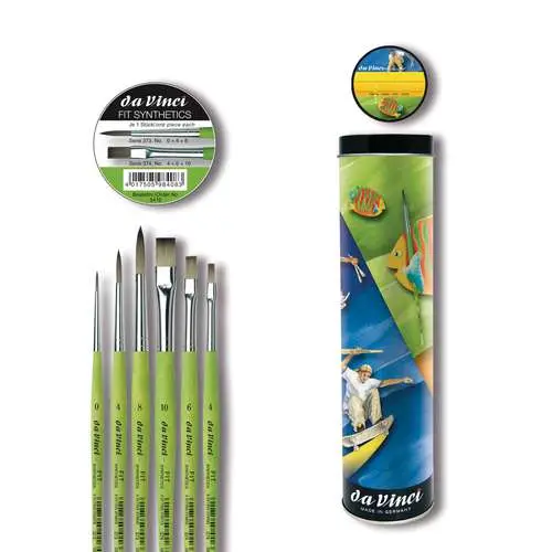 Solde Coffret métal de 6 pinceaux Fit for School Da Vinci
