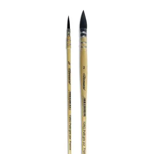 Set de 2 pinceaux lavis petit-gris pur, série 72 RO Affaire À Saisir