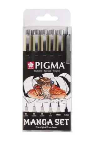 Bon Marché Set Manga de 6 feutres Pigma Micron