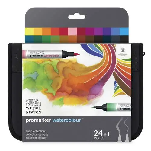 Trousse de 24 marqueurs Promarker Watercolour Winsor & Newton Retour Gratuit