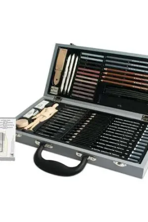 Coffret bois gris esquisse 2000 Royal Langnickel Certifié