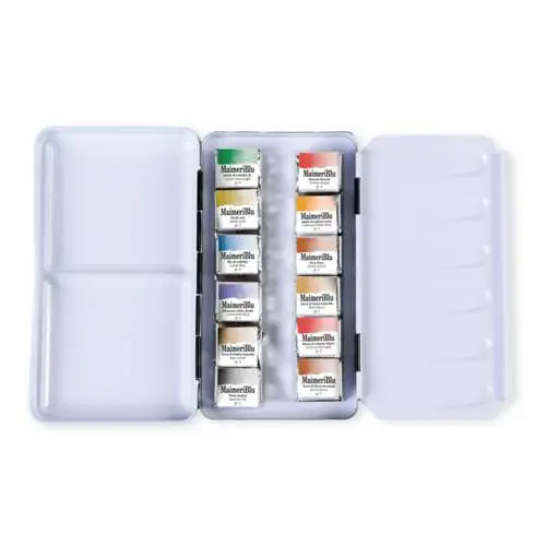 Must-Have Coffret métal peinture aquarelle Maimeri Blu