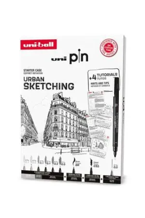 Coffret Pin urban sketching Uniball Solde