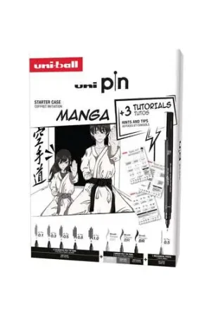 Coffret de feutres initiation Manga Uni-Pin Meilleure Vente