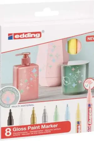 Set de 8 marqueurs Edding 751 Pastel Promotion