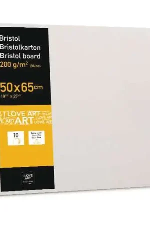 Dernière Chance Paquet de 10 feuilles Bristol I Love Art