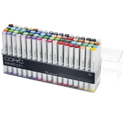 Assortiment de 72 marqueurs Set B Copic Sketch Soldes