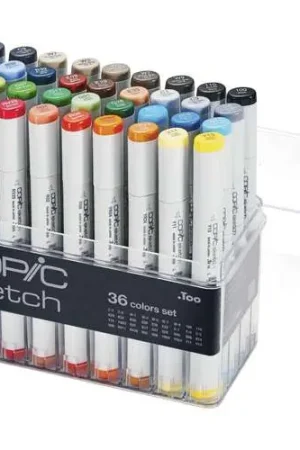 Assortiment de 36 marqueurs Copic Sketch Populaire