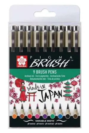Affaire À Saisir Etui de 9 feutres Sakura Pigma Brush