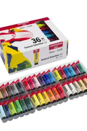 Authentique Coffret 36 tubes acrylique Amsterdam Royal Talens