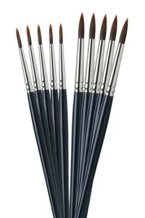 Set de 10 pinceaux aquarelle pointe ronde I Love Art Produit De Marque