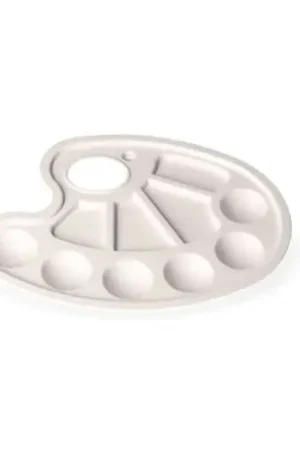 Palette ovale en plastique 23 x 17cm Promotion