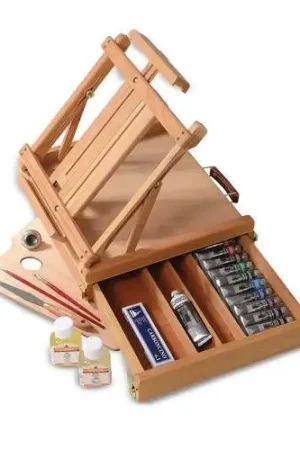 Coffret chevalet en bois huile Classico Maimeri Bon Marché