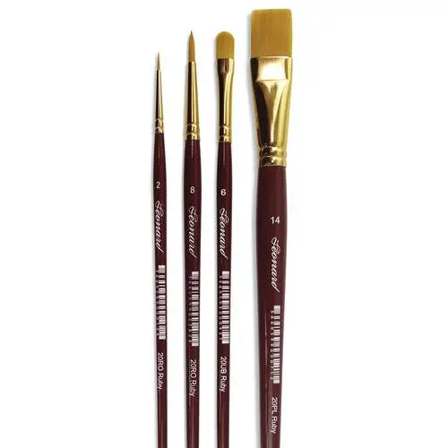 Solde Set de 4 pinceaux Ruby, série 20